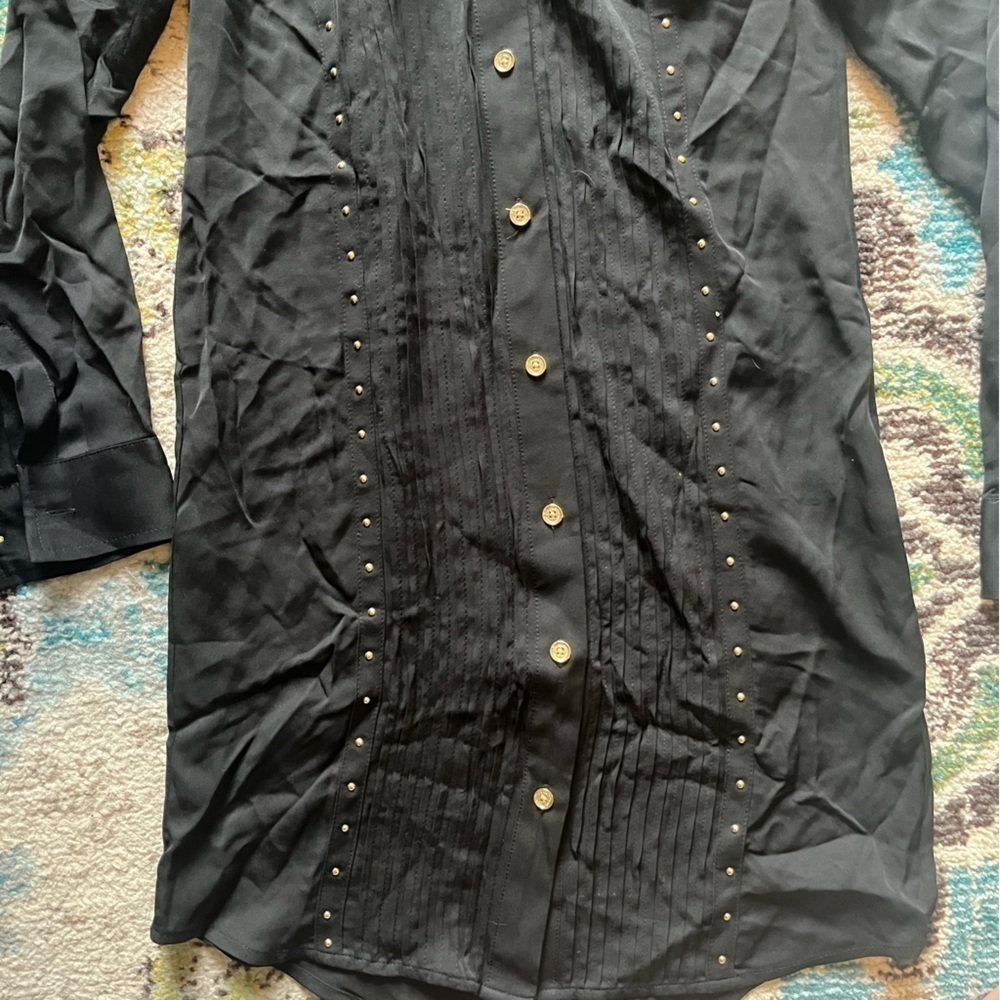 New 100% silk Michael Kors black dress with studs - Picture 8 of 8